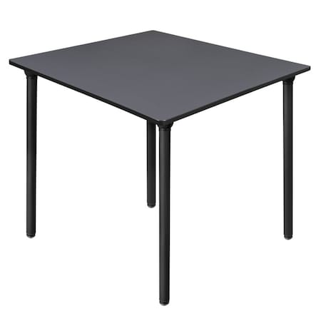 Regency Kee Folding Tables, 48 W, 48 L, 29 H, Wood, Metal Top, Grey TBF4848GYBK